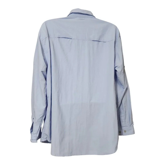 Naviskin‎ Men's XL Light Blue Button Fishing Hiking Outdoor Shirt - Picture 2 of 5